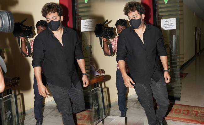 Actor Tanish at ED office In Hyderabad